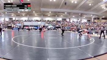 Girls 120 lbs Champ. Round 1 - Charity Haven, Polk Co. High School vs Danielle Connors, Anderson Co. High School