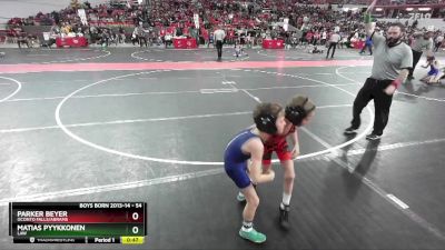 54 lbs Cons. Round 4 - Parker Beyer, Oconto Falls/Abrams vs Matias Pyykkonen, LAW