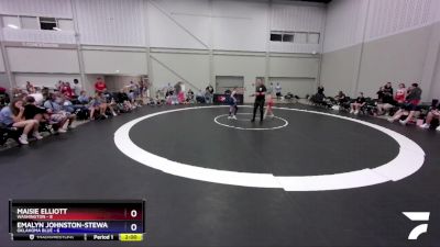 79 lbs Placement Matches (8 Team) - Maisie Elliott, Washington vs Emalyn Johnston-Stewart, Oklahoma Blue