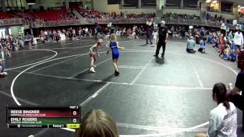 46-48 lbs Quarterfinal - Emily Rogers, Shelton Wrestling Club vs Reese Bingner, Norfolk Jr Wrestling Club