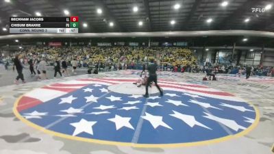110 lbs Cons. Round 3 - Beckham Jacobs, Lander Legacy vs Chisum Brakke, Pierre Governors