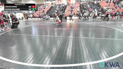 49 lbs 3rd Place - Lincoln Spain, Raw Wrestling Club vs Keaton Holcomb, Tahlequah Wrestling Club