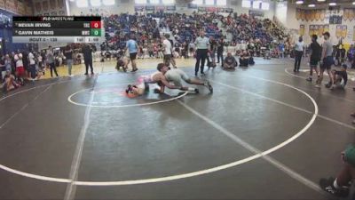 138 lbs Quarterfinal - Nevan Irving, Central Florida Wrestling vs Gavin Matheis, Miami Wrestling Club
