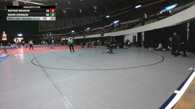 Rookie 3-5 72 3rd Place Match - Gavin Johnson, Chester vs Nathan Branum, Bull Island Grappling