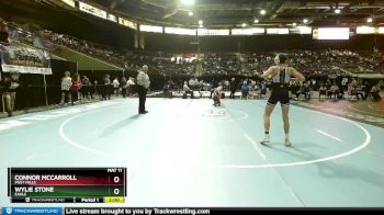 5A 132 lbs Quarterfinal - Wylie Stone, Eagle vs Connor McCarroll, Post Falls