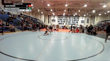 120 lbs Champ. Round 2 - Zach Peters, Williams Field vs Gerald Eganhouse, West Hills