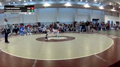 49 lbs Semifinal - Kade Jefferson, Powhatan Youth Wrestling Club vs Hudson OConnor, New Kent Wrestling Club