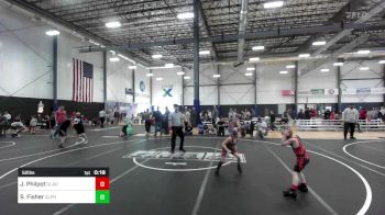 52 lbs 2nd Place - Jameson Philpot, Gladiator Wrestling vs Sariah Fisher, Alpha Miami Grappling