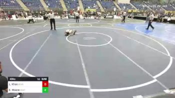 46 lbs Quarterfinal - Landon Khan, Bear Cave WC vs Elijah Moore, Montrose Elite