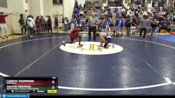 147 lbs Cons. Round 1 - Lakeith Thompkins, Dothan HS vs Dalton Deramus, Montgomery Catholic Prep School