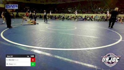 92 lbs Final - Casen Becker, Black Fox Academy vs Maddex Ewy, Cowboy Wrestling Club