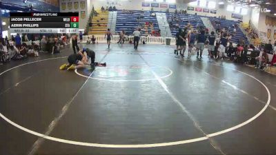 144 lbs Round 1 (8 Team) - Jacob Pellecer, Wellington Black vs Aerin Phillips, Stampeders