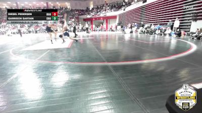 144 lbs Semifinals (8 Team) - Garrison Sartain, EDMOND NORTH vs Diesel Pedersen, BROKEN ARROW