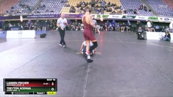 125 lbs 2nd Wrestleback (16 Team) - Landen Fischer, Northern State vs Treyton Ackman, Upper Iowa