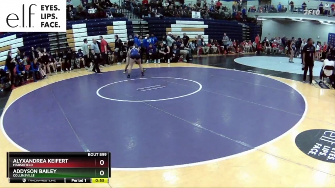 130 lbs. Cons. Round 4 - Alyxandrea Keifert, Marshfield vs Addyson ...