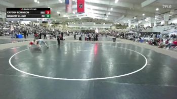 150 lbs Quarterfinals (8 Team) - Bennett Klump, Page High School vs Cayden Robinson, Knoxville Halls High School