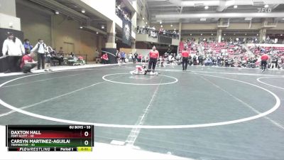 55 lbs Cons. Round 2 - Carsyn Martinez-Aguilar, Terminator vs Daxton Hall, Fort Scott