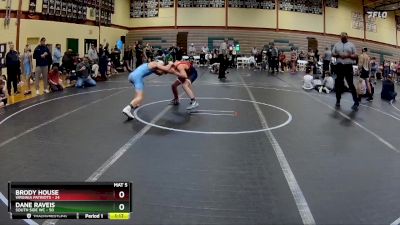 120 lbs Round 2 (10 Team) - DANE RAVEIS, South Side WC vs Brody House, Virginia Patriots