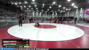 77 lbs Cons. Round 5 - Knoxson Peretto, Ronan WC vs Graham Cabbage, INWTC