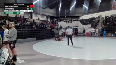 157 lbs Champ. Round 2 - Javier Gutierrez, Maryville University vs Ayson Rice, Southeast Community College