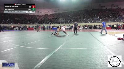 150 lbs Consi Of 32 #1 - Dalton Brown, Enid Junior High vs Jace Davis, Cache