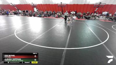 60 lbs Round 4 - Aurora Hoffman, Sarbacker Wrestling Academy vs Zoe Bethel, Wisconsin