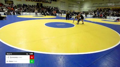 123 lbs Round Of 64 - Zaidyn Quinonez, Pomona (CO) vs Aaron Klein, Poway