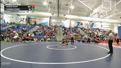 138 lbs Semifinal - Jaxson Scott, Olathe North vs Cooper Stivers, Washburn Rural