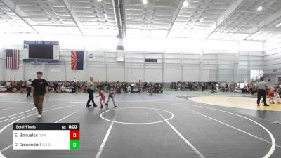 54 lbs Semifinal - Easton Banuelos, Dominate WC vs Grayson Geisendorf, Gold Rush Wr Ac