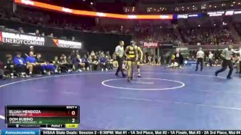 152 lbs Quarterfinal - Dom Rubino, 3-Waukee Northwest vs Elijah Mendoza, 6-Bettendorf