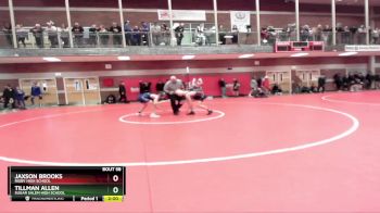 138 lbs Quarterfinal - Jaxson Brooks, Rigby High School vs Tillman Allen, Sugar Salem High School