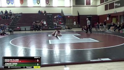 125 lbs Round 3 (4 Team) - Jordin Derr, Independence vs Adalyn Clark, Prairie, Cedar Rapids