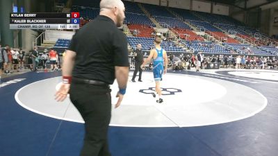120 lbs Champ. Rd Of 128 - Kylan Berry, Maine vs Kaleb Blackner, Utah