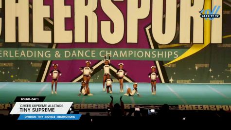 Cheer Supreme Allstars - Tiny Supreme [2025 L1 Tiny - Novice - Restrictions Day 1] 2025 CHEERSPORT National All Star Cheerleading Championship