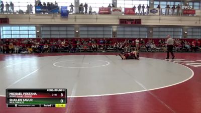 149 lbs Cons. Round 2 - Michael Pestana, Rhode Island College vs Shailen Savur, Wesleyan (CT)