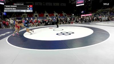 130 lbs Cons. Rd Of 32 - Echo Cranor, TX vs Sussette Bell, CA