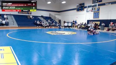 184 lbs Round 5 (6 Team) - Sam Libby, Iowa Central Community College vs Drake Wood, Big Bend Community College