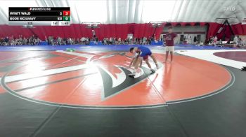 120 lbs Champ Round 1 (16 Team) - Wyatt Wald, Cambridge-Isanti Blue vs Bode McIlravy, Waverly-Shell Rock