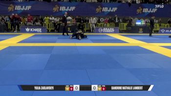 Sandrine Nathalie Lambert vs Yulia Zaslavskyi 2025 European Jiu-Jitsu IBJJF Championship