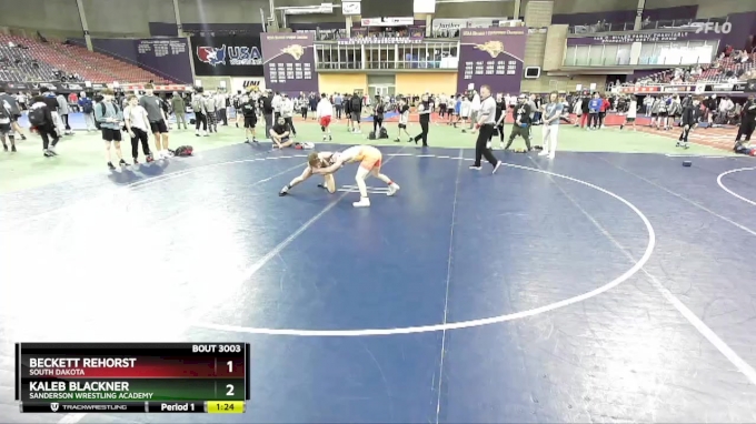 113 lbs Champ. Round 1 - Kaleb Blackner, Sanderson Wrestling Academy vs ...