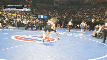 132 Class 4 lbs 5th Place Match - Caleb Frankenberger, Lafayette (Wildwood) vs Hogan Benter, Hickman