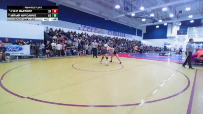 125 lbs Quarterfinal - Kylie Martinez, Corona vs Miriam Guadamuz, Highland