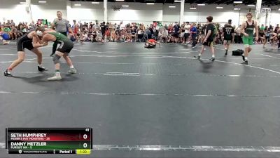 138 lbs Round 2 (4 Team) - Seth Humphrey, Moser`s Mat Monsters vs Danny Metzler, Pursuit WA