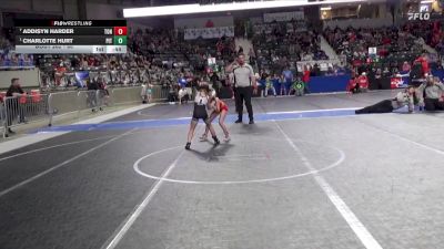 60 lbs Cons. Round 2 - Addisyn Harder, Tonganoxie vs Charlotte Hurt, Pittsburg