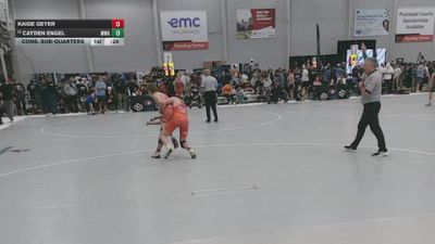 132 lbs Cons. Sub-quarters - Kaige Geyer vs Cayden Engel, MWC Wrestling Academy