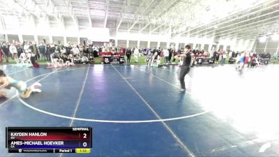 138 lbs Semifinal - Kayden Hanlon, NV vs Ames-Michael Hoevker, CA