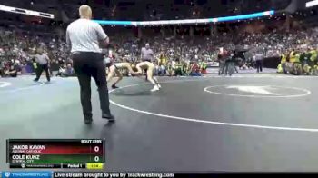 1st Place Match - Cole Kunz, Central City vs Jakob Kavan, Aquinas Catholic