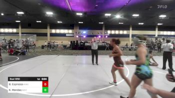 116 lbs Consi Of 8 #2 - Beyonce Espinosa, KongKrete vs Kherington Mendes, Mayfair WC