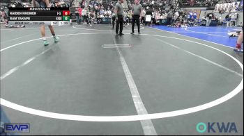 130 lbs Semifinal - Kaiden Kromer, F-5 Grappling vs Sam Takape, Kingfisher YellowJackets