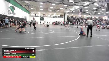 105 lbs Quarterfinal - Kipton Lewis, Waverly Area Wrestling Club vs Blake Nevils, BullTrained